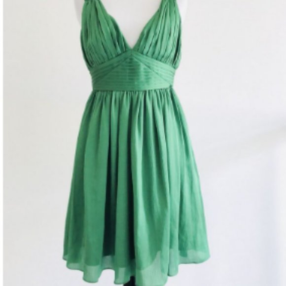BCBGeneration Emerald Green Cocktail Dress, Sz4 - Picture 2 of 4